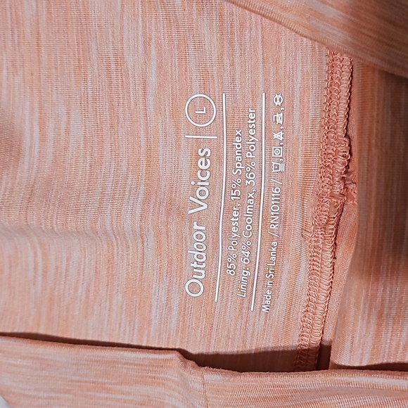 Outdoor Voices Terracotta Shorts Size Large NWT - Picture 4 of 5